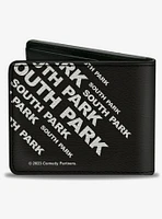 South Park Boys Face Blocks and Text Bifold Wallet