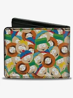 South Park Boys Faces Stacked Bifold Wallet