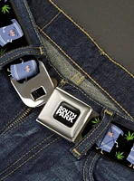 South Park Towlie and Scattered Pot Leaves Seatbelt Buckle Belt