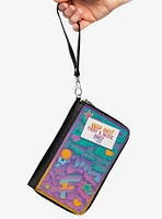 Furby Keep Out Furby & Bestie Only Fur Icons Zip Around Wallet