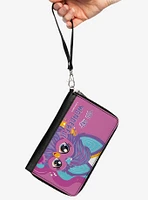 Furby Purple Furby You Are Wonderful Running Pose Zip Around Wallet