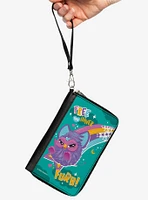 Furby Purple Furby Free Your Inner Furb Rainbow Zip Around Wallet