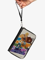 Masters of the Universe Character Stripe Poses Zip Around Wallet