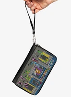 Teenage Mutant Ninja Turtles Battle Purple Soldier Arcade Zip Around Wallet