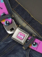 Furby Purple Eye Expressions Close Up Seatbelt Buckle Belt