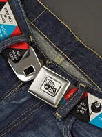 Magic 8 Ball Answer Triangles Seatbelt Buckle Belt