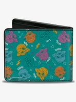 Furby Happy Furbmoji Expressions Scattered Bifold Wallet