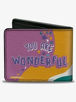 Furby Purple Furby You Are Wonderful Bifold Wallet