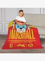 Paw Patrol Marshall Fired Up 40x50" Silk Touch Throw Blanket