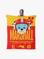 Paw Patrol Marshall Fired Up 60x80" Silk Touch Throw Blanket