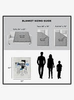 Star Wars Classic Astromech Droid Silk Touch Throw Blanket
