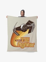 Star Wars Classic Vader's Tie Fighter Silk Touch Throw Blanket