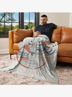 Star Wars Classic Millennium Falcon Blueprint Silk Touch Throw Blanket