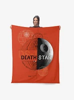 Star Wars Classic Death Star Blueprint Silk Touch Throw Blanket