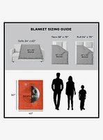 Star Wars Classic Death Star Blueprint Silk Touch Throw Blanket