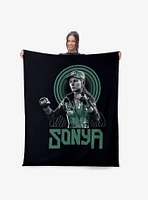 Mortal Kombat Sonya Silk Touch Throw Blanket