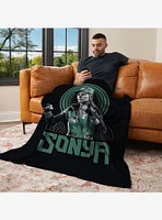 Mortal Kombat Sonya Silk Touch Throw Blanket