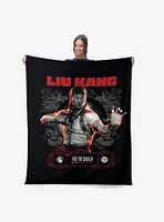 Mortal Kombat Liu Kang For the Shaolin Silk Touch Throw Blanket