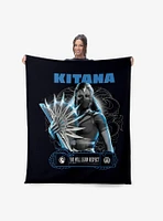 Mortal Kombat Kitana Learn Respect Silk Touch Throw Blanket