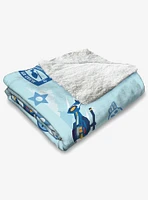 Paw Patrol Chase Rescue Pattern Silk Touch Sherpa Throw Blanket