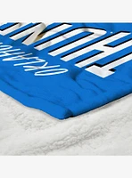 NBA Oklahoma City Thunder Net Gain Silk Touch Sherpa Throw Blanket