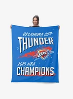 NBA Oklahoma City Thunder Net Gain Silk Touch Throw Blanket