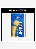 NBA Oklahoma City Thunder Blackboard Beach Towel