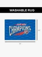 NBA Oklahoma City Thunder Worthy Washable Rug
