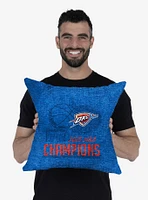 NBA Oklahoma City Thunder Hoopla Double Sided Tapestry Pillow