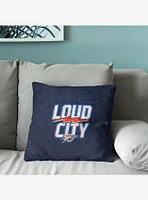 NBA Oklahoma City Thunder Hoopla Double Sided Tapestry Pillow