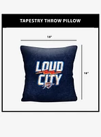 NBA Oklahoma City Thunder Hoopla Double Sided Tapestry Pillow