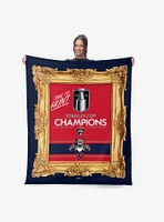 NHL Florida Panthers Portrait Silk Touch Sherpa Throw Blanket