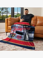 NHL Florida Panthers Multiply Silk Touch Throw Blanket