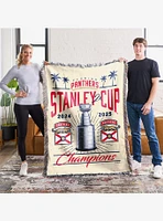 NHL Florida Panthers Recorded Woven Tapestry Throw Blanket