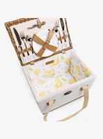 Lemongrove Bees & Lemons Picnic Basket For 2