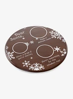 Dear Santa Milk & Cookies Serving Tray