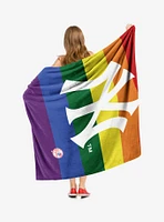 MLB New York Yankees Pride Series Silk Touch Throw Blanket