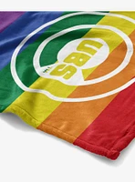 MLB Chicago Cubs Pride Series Silk Touch Throw Blanket