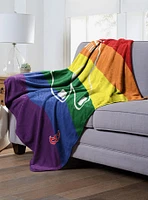 MLB Boston Red Sox Pride Series Silk Touch Throw Blanket