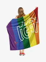 MLB St. Louis Cardinals Pride Series Silk Touch Sherpa Throw Blanket