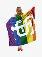 MLB San Francisco Giants Pride Series Silk Touch Sherpa Throw Blanket