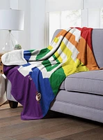 MLB San Francisco Giants Pride Series Silk Touch Sherpa Throw Blanket
