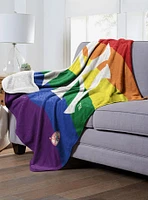 MLB New York Yankees Pride Series Silk Touch Sherpa Throw Blanket