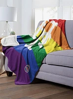 MLB New York Mets Pride Series Silk Touch Sherpa Throw Blanket