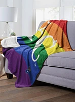 MLB Kansas City Royals Pride Series Silk Touch Sherpa Throw Blanket