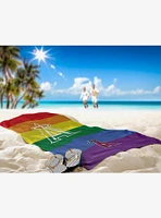 MLB Los Angeles Angels Pride Series Beach Towel