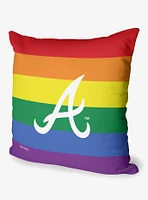 MLB Atlanta Braves Pride Series Throw Pillow