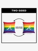 MLB Atlanta Braves Pride Series Throw Pillow