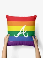 MLB Atlanta Braves Pride Series Throw Pillow