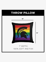 NCAA Michigan State Pride Series Throw Pillow